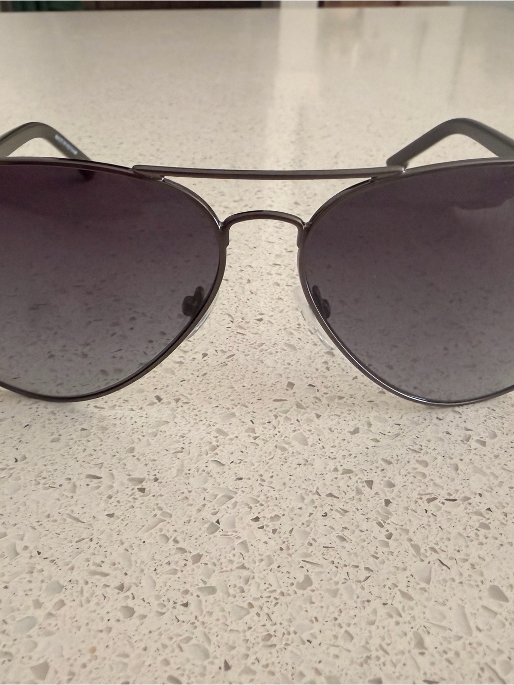 Lacoste Aviator Sunglasses Black Gunmetal Gray Gradient Lenses NEW w/ Case